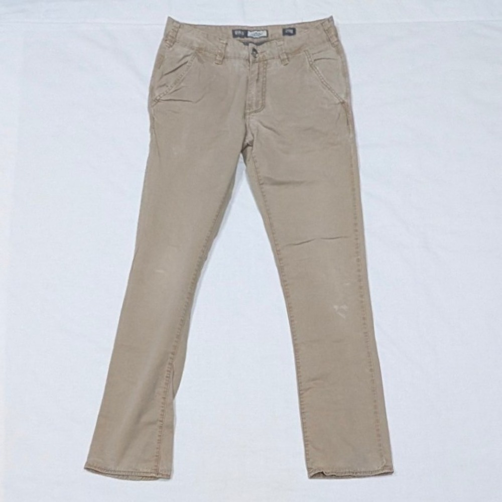 BKE Casuals Seth Straight Leg Khaki Pants Mens 29R Tan Chino Stretch
